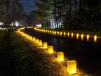 50 Pack Waterproof Luminary Bags with Flameless Candles, Star - Image 7