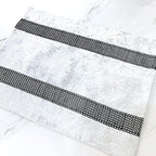 HeMiaor Placemats Set of 4 Elegant Decorative Luxurious Velvet Bling Sequins Place Mats for Dinner Table 12x16 inches (Cream White) - Image 5