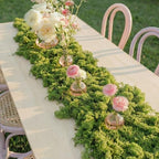 2 Pcs Fake Moss Table Runner Halloween Enchanted Forest Decor - Image 6
