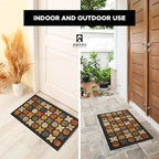 Welcome Mat for Front Door, Non-Slip, Floral, 17 x 29 in - Image 4
