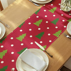 Winter Table Runners | Christmas Tree Design | Seasonal Table Decorations | Home Kitchen Decor | Made in The USA | Stain Resistant | 14" x 90" Long - Image 6