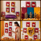 DoubleFill 20pcs Diwali Wooden Candle Holders for Wall Decor, Cow - Image 6