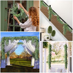 Fake Hanging Plants 25Pc-20 Artificial Ivy Vines, UV Resistant Greenery Ivy Leaves Garland with Flowers for Wedding Outdoor Decoration Home Indoor Wall Décor - Image 7