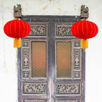 Chinese New Year Lantern, Traditional Spring Festival Hanging Ornament, Flocking Cloth Lantern with Tassels for Lunar New Year - Image 4