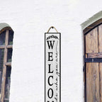48x8 Inch Rustic Farmhouse Large Vertical Porch Sign - Wood Plank Set, Whimsical "Welcomish" Design, Indoor & Outdoor Compatible - Image 5