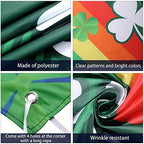 Happy St. Patrick's Day Garage Door Banner, 13.12 Feet Large St. Patrick's Day Door Cover Car Murals Shamrock Garage Hanging Decorations for Irish Festivals Outdoor Decor - Image 3