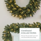 Balsam Hill Vermont White Spruce Christmas Wreath - 26" Majestic East Coast Front Door Wreath with True Needle Foliage & Battery-Operated LED Clear Lights - Image 6