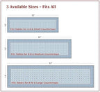 Heat Resistant Table Runner, 39 x 12 Inch - Crystal Blue Design - Image 4
