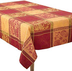 Orange Fall Colors Thanksgiving Holiday Jacquard Design Dinner Tablecloth, 72" x 120" Rectangular by *****