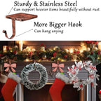 Tandefio 4 Pcs Christmas Stocking Holders for Mantle, Vintage Copper - Image 6