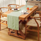 Linen Table Runner 14X90 Inches,100% French Linen Sage Green Tablerunner,Machine Washable Dining Table Runner for Fall,Wedding,Party,Halloween,Christmas(Sage Green) - Image 3