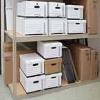 Universal Basic-Duty Economy Record Storage Boxes, 12 Pack, Letter/Legal Files, 12" x 15" x 10", White, - Image 7
