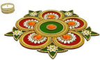 HANDICRAFT STOREROOM Handcrafted Decorative Diwali Rangoli Set-Multicolor Jewel Stones/kundan Decoration(Set of 11 Peases) - Image 2
