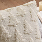 MIULEE Christmas Throw Pillow Covers Beige Set of 2 24x24 - Image 2