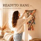 Bohemian Crochet Flowers Wall Decor Handmade Macrame Hanging (4PCS) - Image 6