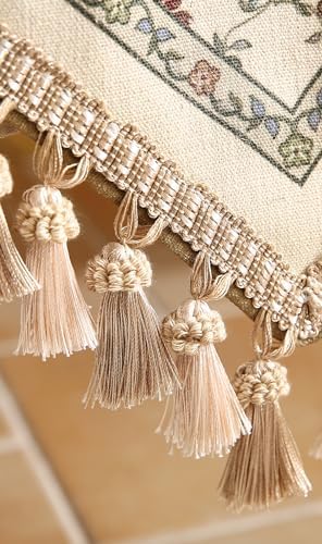 Patdrea Designer French Elegant Linen Table Runner,12"X71"-Audrey A - Image 4