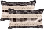· REDEARTH · Throw Pillow Cover - 12x20, Set of 2 - Precis Descant Gray by REDEARTH
