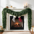 12FT Christmas Cedar Garland,Real Touch Soft Greenery Christmas Decorations by Unknown