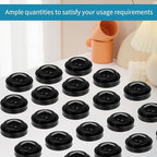 50 Pcs Black Miniature Flag Stand 0.24 Inches Hole Diamete Plastic Small Banner Stand Mini Flag Holder Base for Desk Garden Table Stick - Image 4