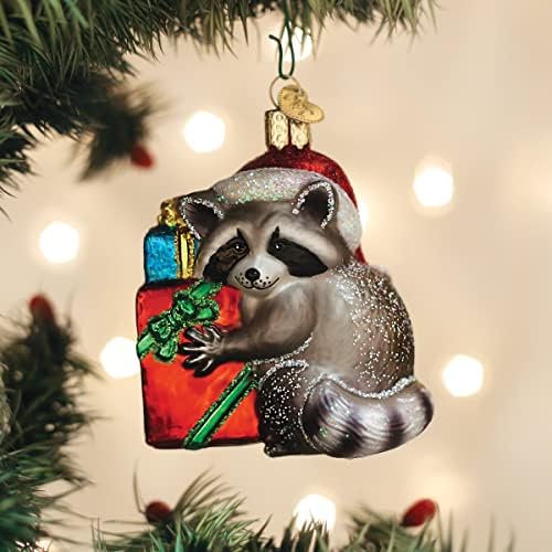 Old World Christmas Christmas Bandit Raccoon Glass Blown Ornament for Christmas Tree - Image 5