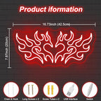 Blooming Anatomical Heart Neon Sign for Bedroom Gothic Floral Wall Decor - Image 3