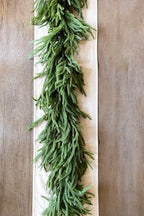 Extra Full 6 ft Real Touch Norfolk Pine Garland Realistic 6ft, Christmas Garland for Mantle, Soft and Bendable Real Touch Garland Christmas Greenery, Evergreen Christmas Garlands for Fireplace, Stairs - Image 7