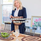 Homespice Prescott Jute Braided Placemats, Oval 13x19 Set of 6 - Image 2