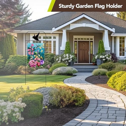 Briarwood Lane Wrought Iron Hummingbird Garden Flag Arbor 41x15 Garden Flag Decorative Arbor - Image 7