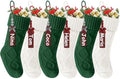 Christmas Stockings 18 Inches,Long Knitted Stocking with Name Tags by Doitory