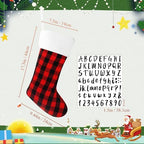 Tatuo 12 Pack Christmas Burlap Stockings Hanging,Novel Color - Image 3