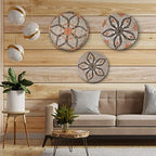 Clinton Calicep & Nicolea Woven Wall Basket Decor Set of 3 - Modern Boho Rustic Wicker Hanging Wall Baskets - Natural Decorative Storage for Bedroom, Kitchen, Living Room & Dining Room - Image 5