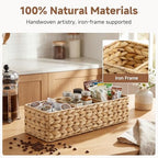 StorageWorks Toilet Paper Basket, Large Toilet Tank Basket, Water Hyacinth - Image 4