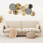 Tatuo 11 Pcs Boho Woven Wall Basket Decor Handmade Wicker Hanging,Fresh - Image 2