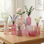 30 Pcs Pink Bud Vases Set, Baby Shower Decorations, Wedding Table Decor - Image 5