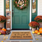 Tinideya 2 Pcs Football Layered Doormat Set for Game Day Front Porch - Image 6