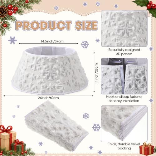 Soulchen Faux Fur Christmas Tree Collar 24 Inch - Image 2