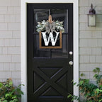 16'' Personalized Last Name Welcome Sign, Door Wreaths for Front Door Outside, Spring Wreath for Front Door Decor, Farmhouse New Home Gifts for Home (W) - Image 3