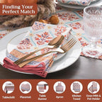 Maison d' Hermine Cloth Napkins Set of 4 Reusable 100% Cotton (20" x 20") - Image 4