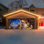Christmas Nativity Scene Banner - Large 7.9x7ft Garage Door Cover for Indoor/Outdoor, Christmas Holiday Decoration - Image 4