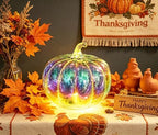 Fall Decor for Home,Mercury Glass Pumpkin Lights with Timer(Multicolor) - Image 6