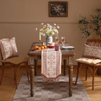 ISAENNE Designer Vintage Linen Extra Long Table Runner,118"x12"-Chamonix A - Image 3