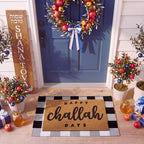 Moucuny 2 Pcs Happy Challah Days Doormat, Hanukkah Outdoor Decor, Non-Slip - Image 6