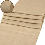 10 Pack Natural Burlap Table Runners (12 x 72 Inch) | Rustic Jute Table Runners for Wedding, Farmhouse, Thanksgiving, Coffee Table Decor Cover, Fall Décor & Parties - Image 5