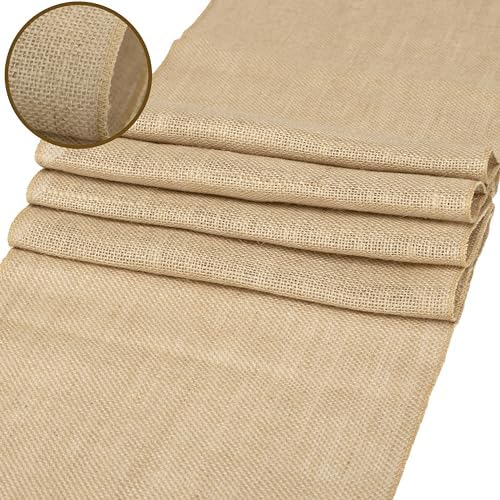 10 Pack Natural Burlap Table Runners (12 x 72 Inch) | Rustic Jute Table Runners for Wedding, Farmhouse, Thanksgiving, Coffee Table Decor Cover, Fall Décor & Parties - Image 5