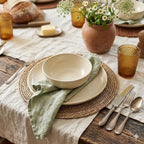 13.8" Set of 6 Brown Seagrass Woven Round Placemats by DaiVuCrafts - Image 5