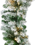 Best Choice Products 9ft Pre-Lit Christmas Garland Holiday Décor for Stairs, Mantel, 2-in-1 White & Multi LED Lights - Fully-Flocked by BestChoiceProducts