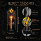 Gothic Moth Cathedral Window Wall Candle Sconces Set of 2 - Image 4