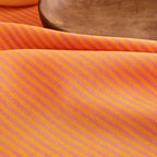 Solino Home 100% Linen Table Runner, 14 x 72 in, Pink and Orange Striped - Image 2