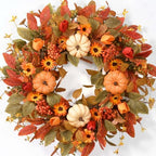 Waipfaru 26" Fall Wreaths for Front Door Outside, Fall Decorations for Home - Image 6