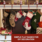 Christmas Stocking Holders for Mantle Set of 4, Stocking Hangers for Mantel Weighted, Heavy Duty, Flat, for Garland, Fireplace, Wall (Bronze) - Image 5